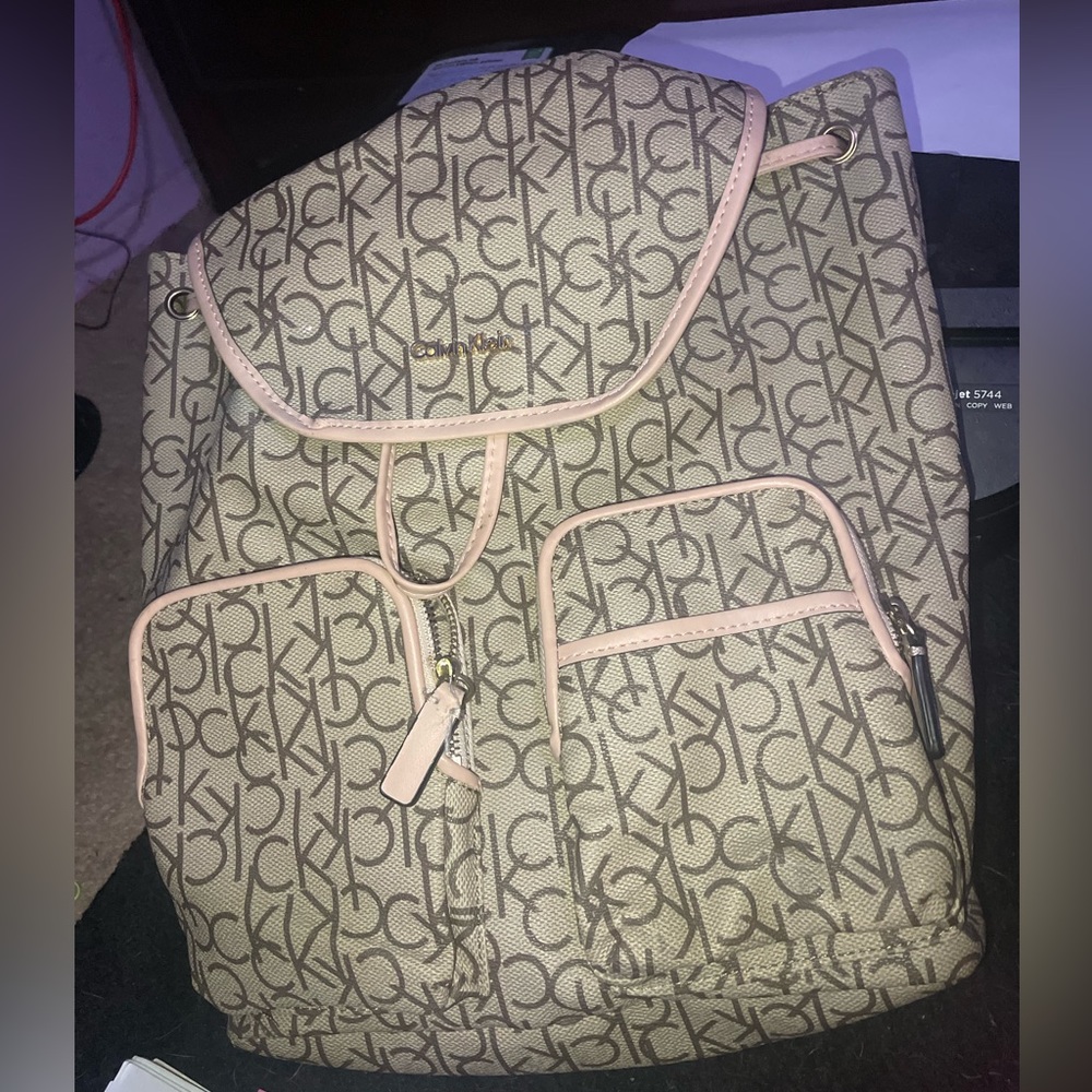 Calvin Klein Leather Backpack